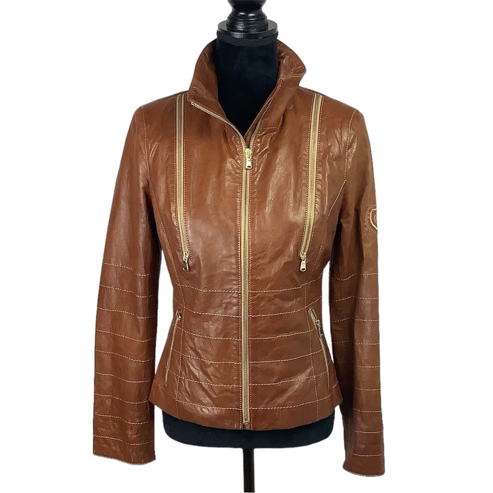 MOTO LAMB LEATHER JACKET from PANTERREZ - Picture 2 of 14